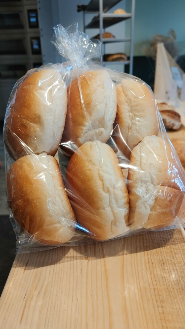 Witte zachte bolletjes